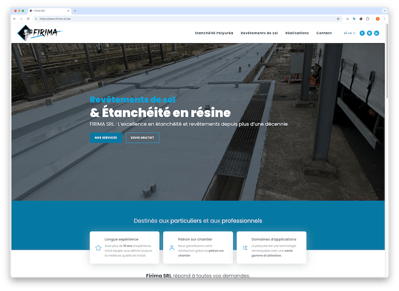 Exemple site entreprise batiment 07