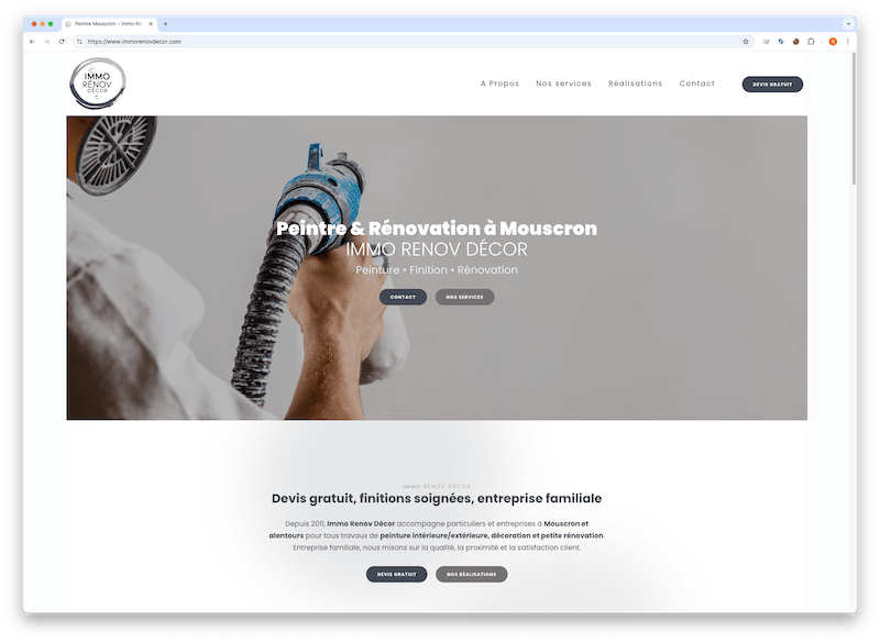 Exemple site entreprise batiment 12