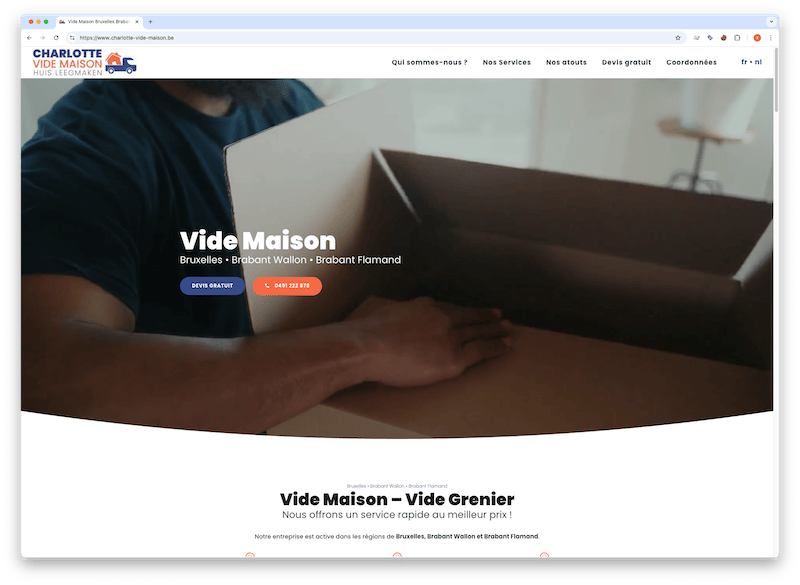 Exemple site entreprise batiment 21